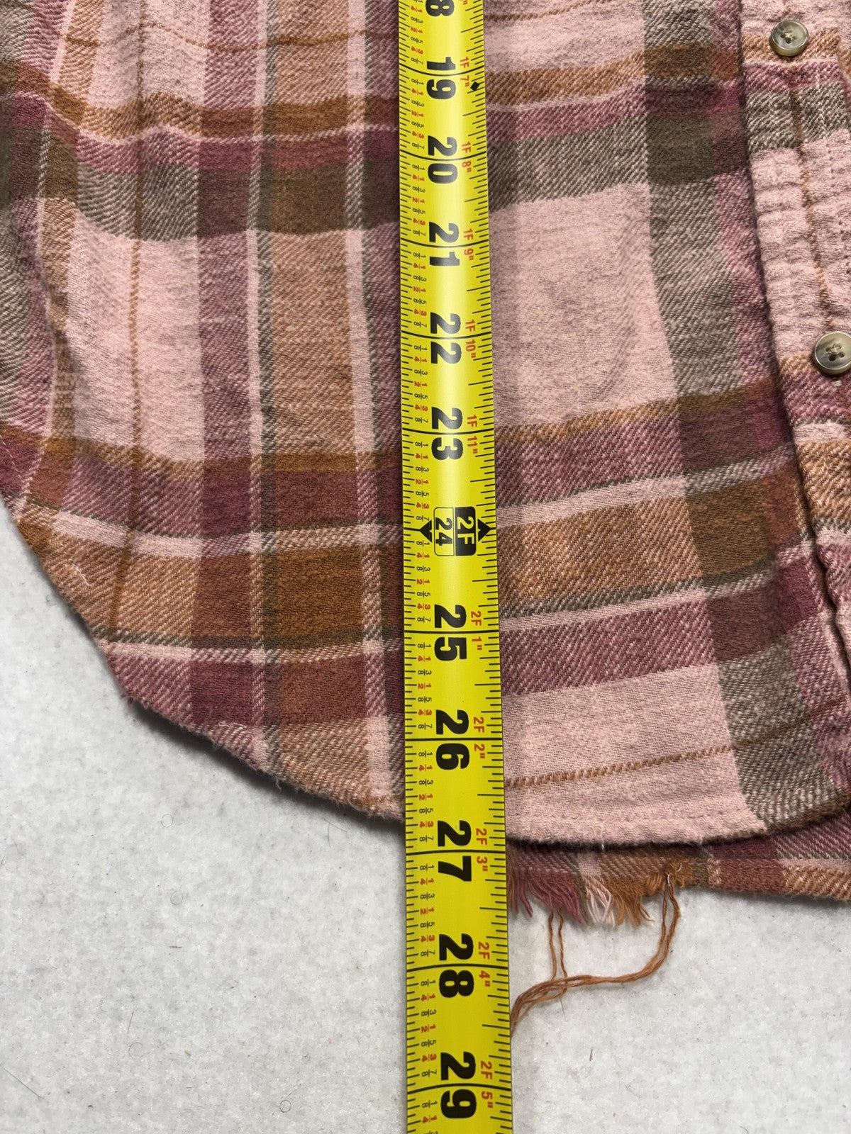 American Eagle Outfitters Button Up Shirt Womens Small Pink Plaid Flannel Casual