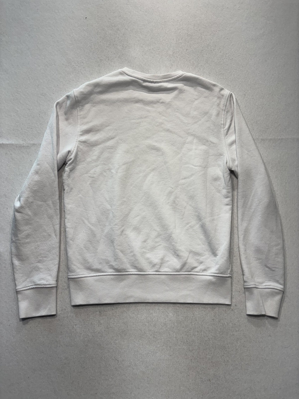 Michael Kors Sweatshirt Mens Small White Fleece Crew Neck MK Logo Pullover