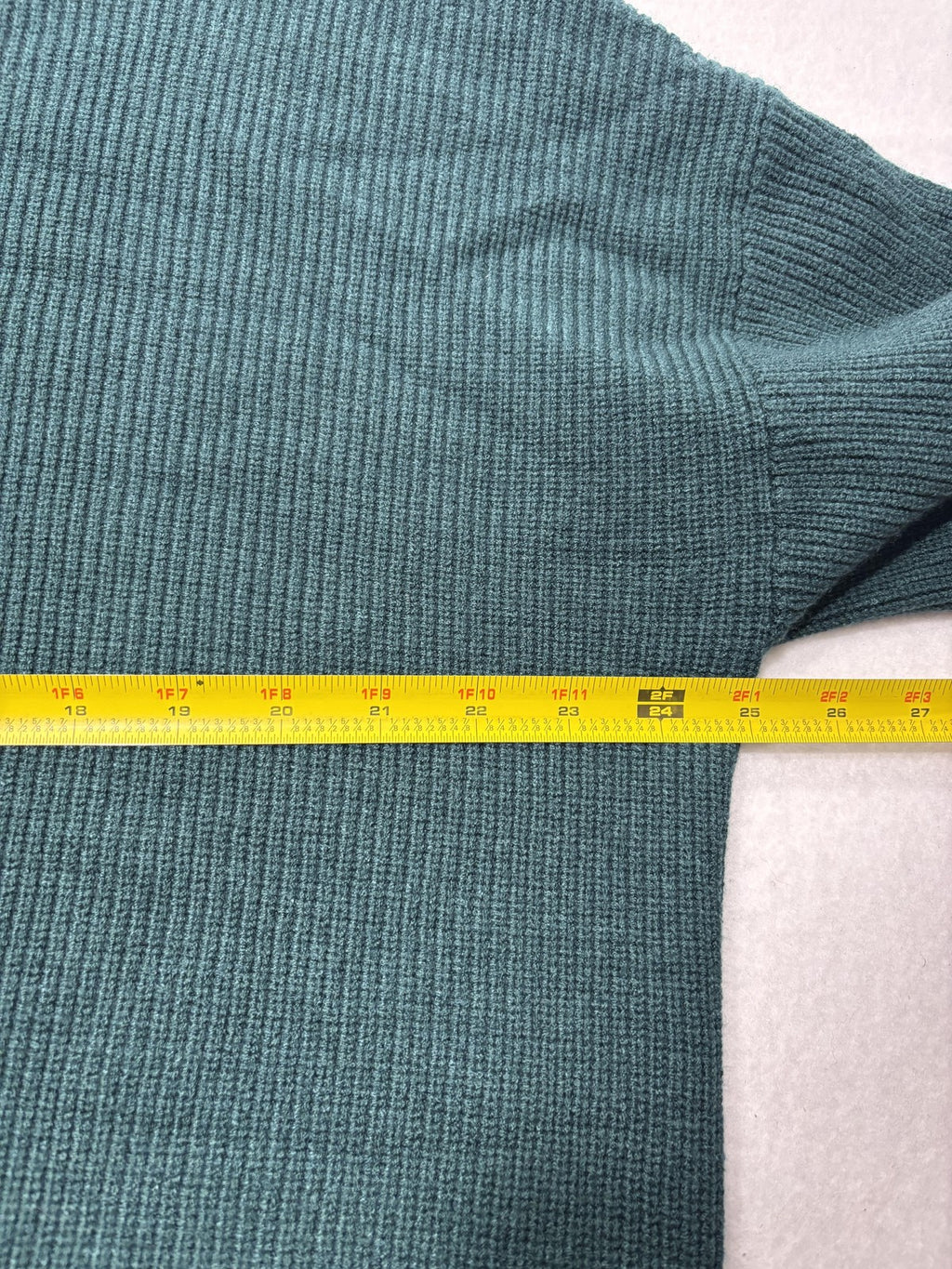 Express Sweater Mens XL Green Ribbed Knit Crew Neck Long Sleeve Pullover Casual
