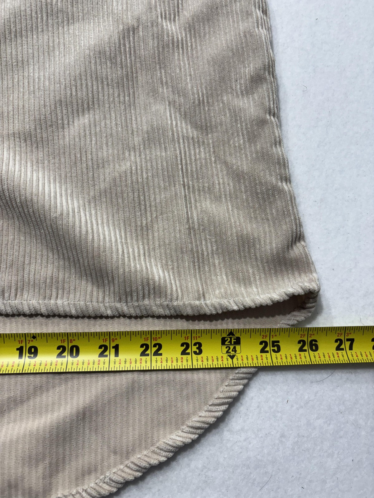 Live 4 Truth Shirt Dress Womens Medium Beige Corduroy Button Front Hi Low Hem