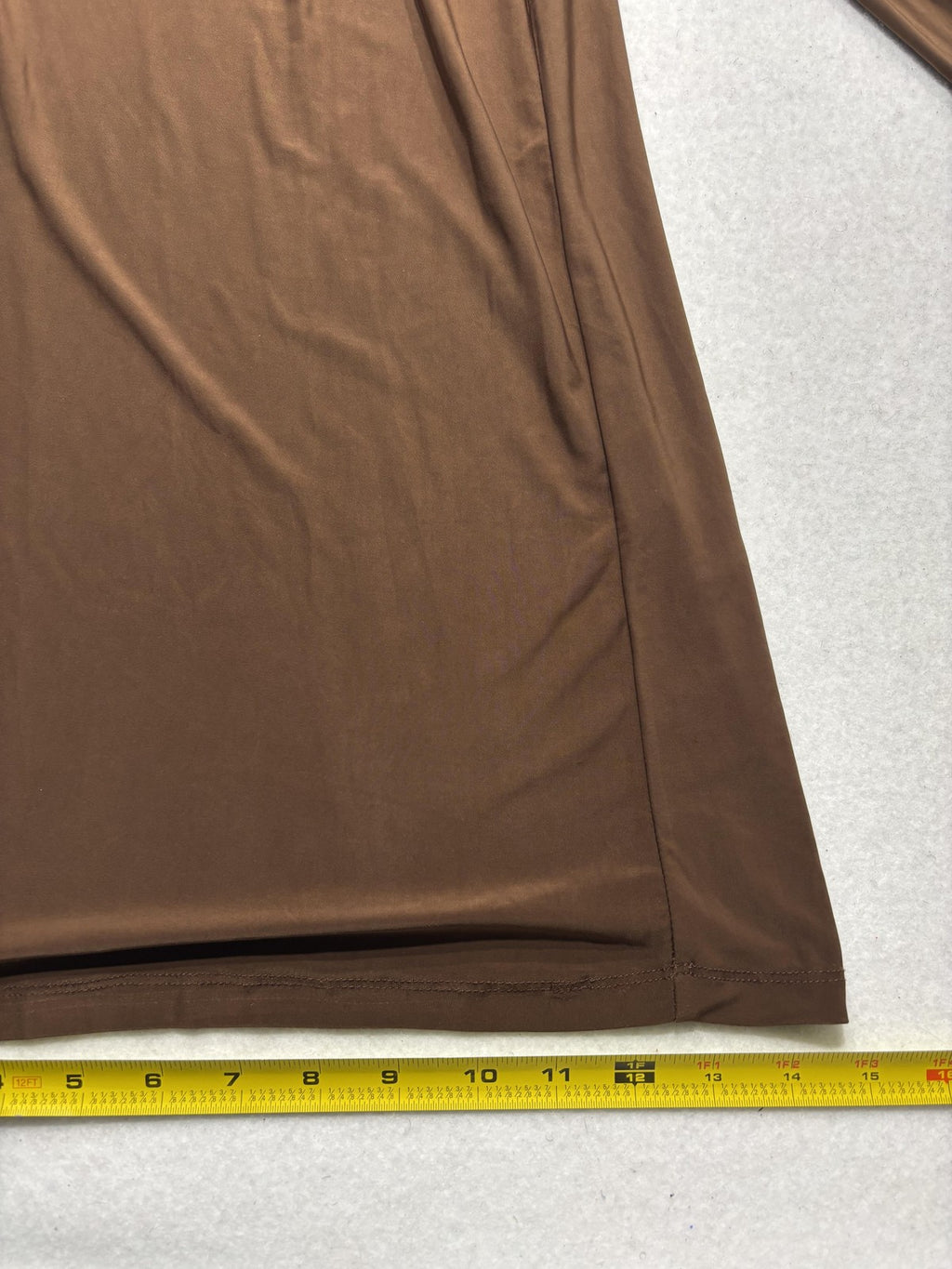 RACHEL Rachel Roy Dress Womens Small Brown Strapless Ruched Jersey Maxi