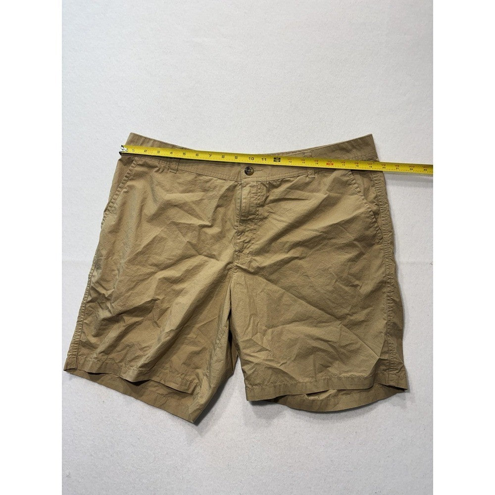 Columbia Mens Chino Shorts 38 Beige 8 Inseam Lightweight Lined AM4471 Khaki
