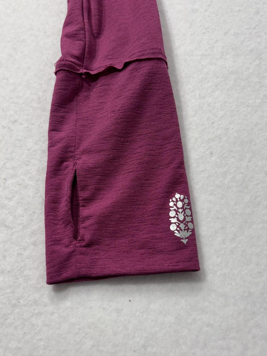 FP Movement Shirt Womens XS/S Pink Cropped Long Sleeve Crew Neck Yoga Athletic