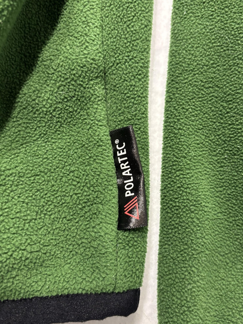 Columbia Jacket Mens Medium Green Fleece Full Zip Polartec Stand Collar Outdoor