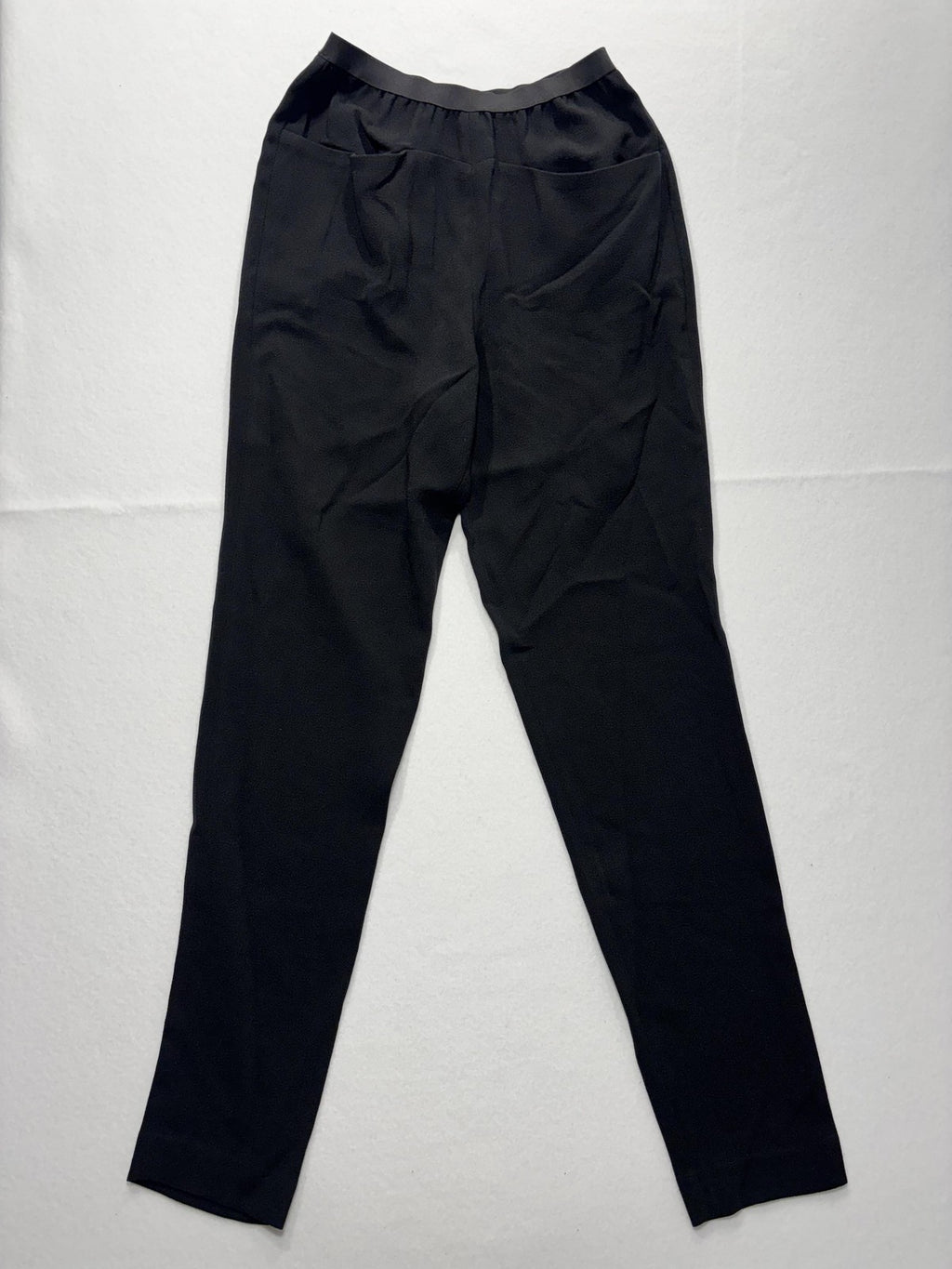 4th Avenue Dress Pants Womens Small Black Crepe Elastic Waist Pull On Pockets
