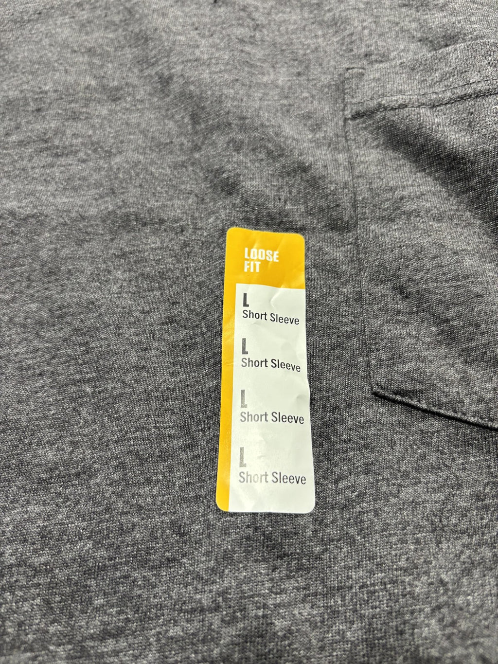 Carhartt Shirt Mens Large Gray Loose Fit Pocket T-Shirt Short Sleeve Workwear