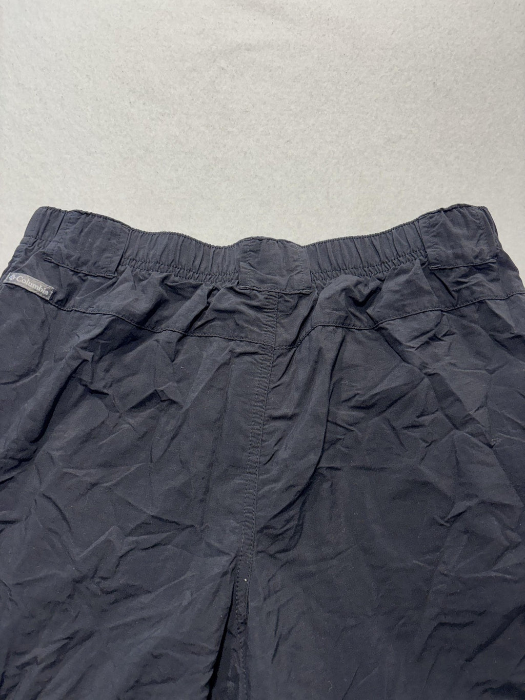Columbia Swim Trunks Mens Small Black Elastic Waist Lined Pockets Lightweight