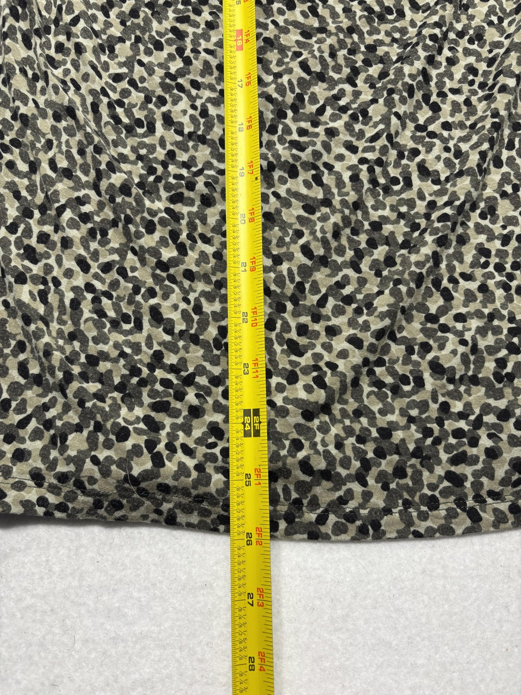 MICHAEL Michael Kors Tank Womens Medium Beige Cowl Neck Animal Print Jersey Top