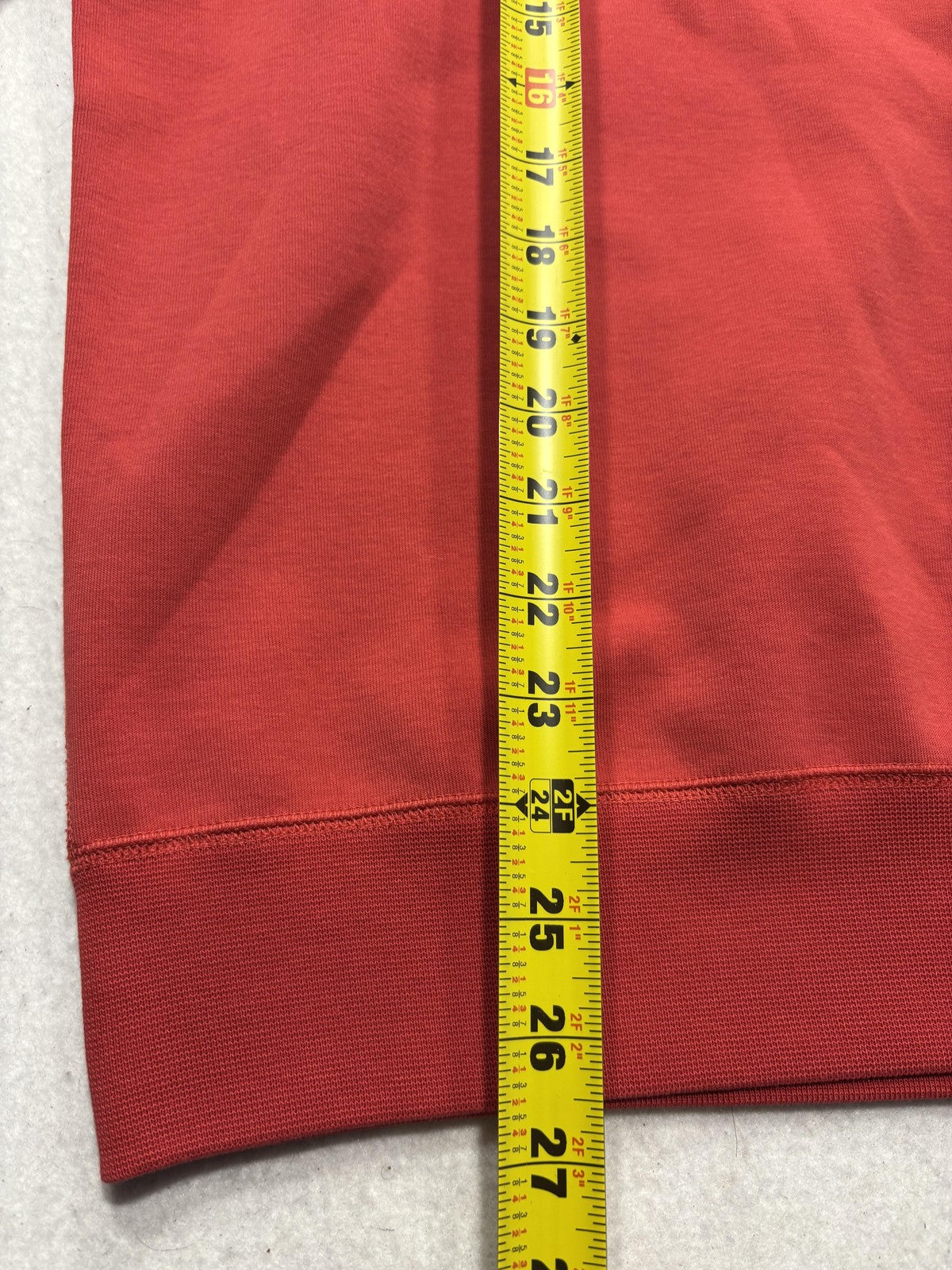 Polo Ralph Lauren Sweatshirt Mens Medium Red Crew Neck Logo Pullover Embossed