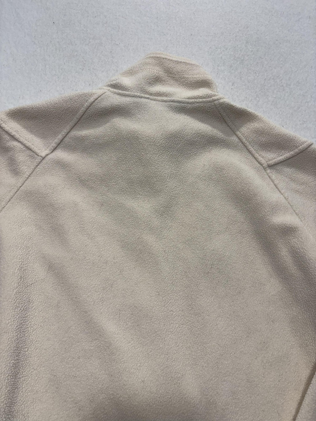REI Jacket Womens Large White Fleece Full Zip Stand Collar Hiking Casual