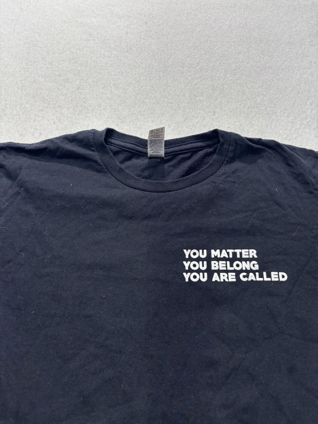 Shirt Mens Medium Black You Matter You Belong Empowered Graphic Tee Short Sleeve