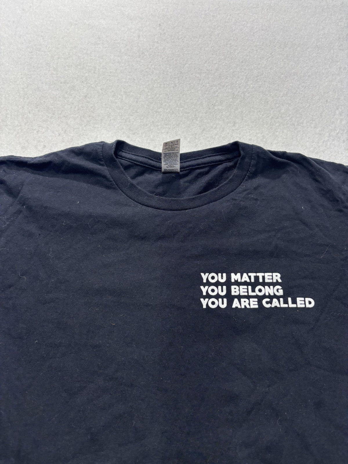 Shirt Mens Medium Black You Matter You Belong Empowered Graphic Tee Short Sleeve