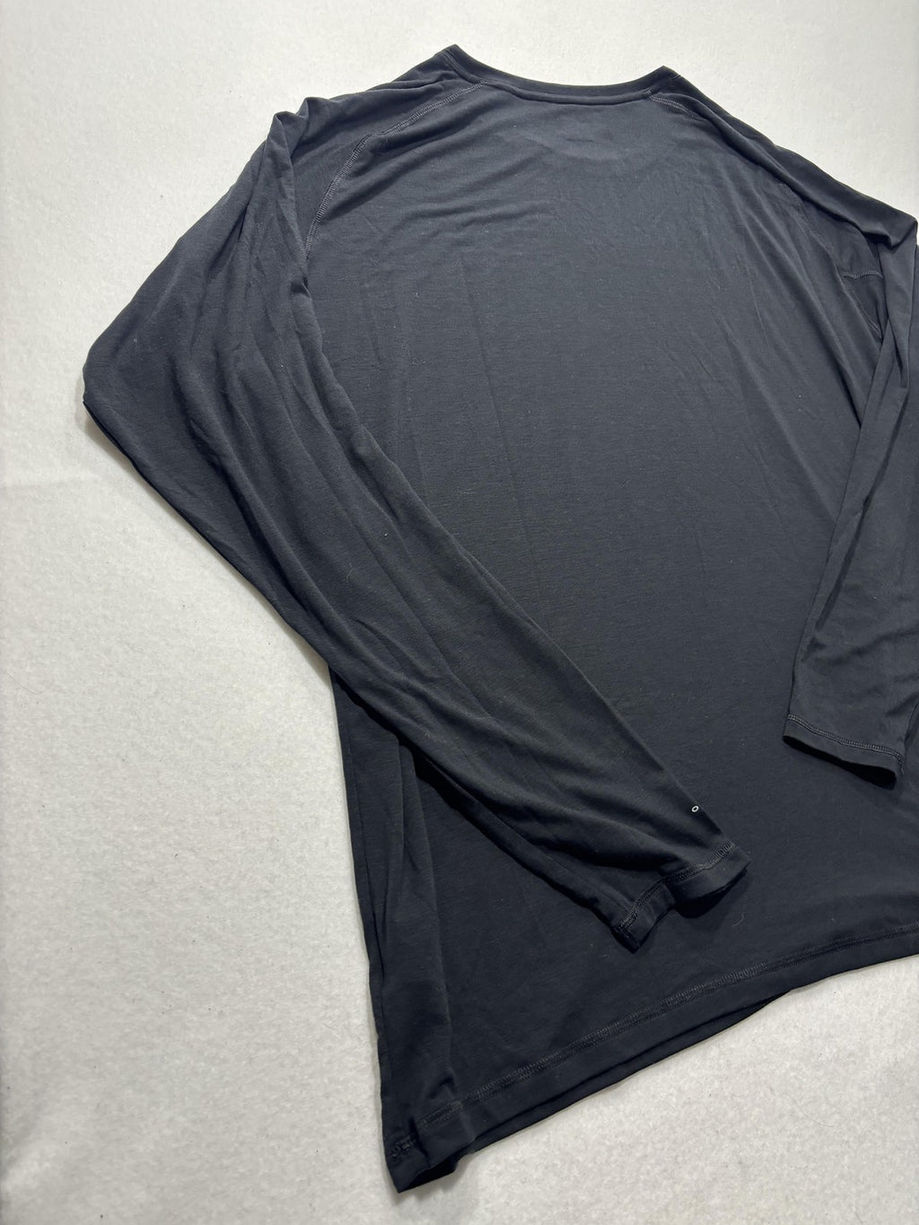 Columbia Shirt Mens 2XL Black Long Sleeve Raglan Stretch Jersey Tee Lightweight