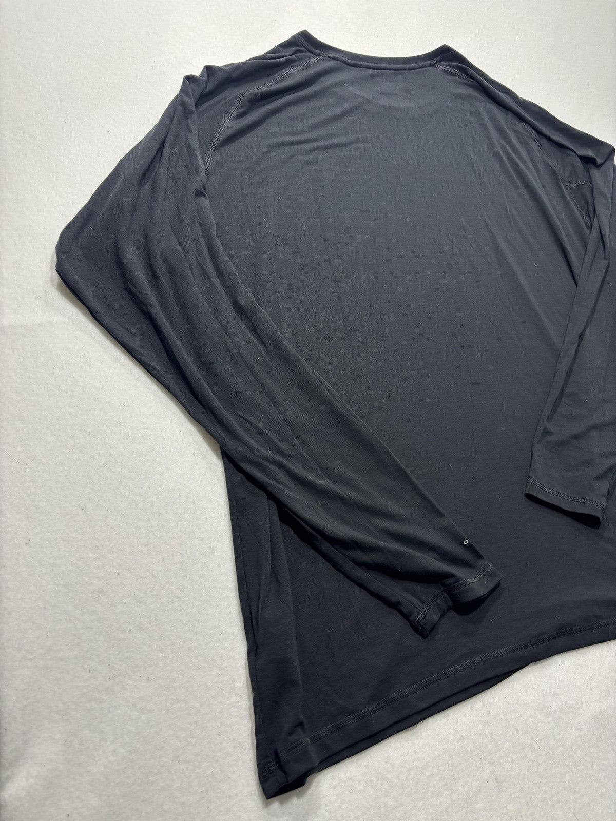 Columbia Shirt Mens 2XL Black Long Sleeve Raglan Stretch Jersey Tee Lightweight