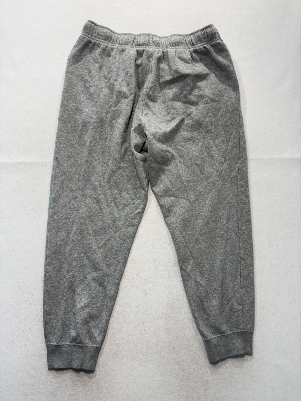 Nike Jogger Pants Mens Large Gray Fleece Elastic Waist Tapered Athletic Pockets