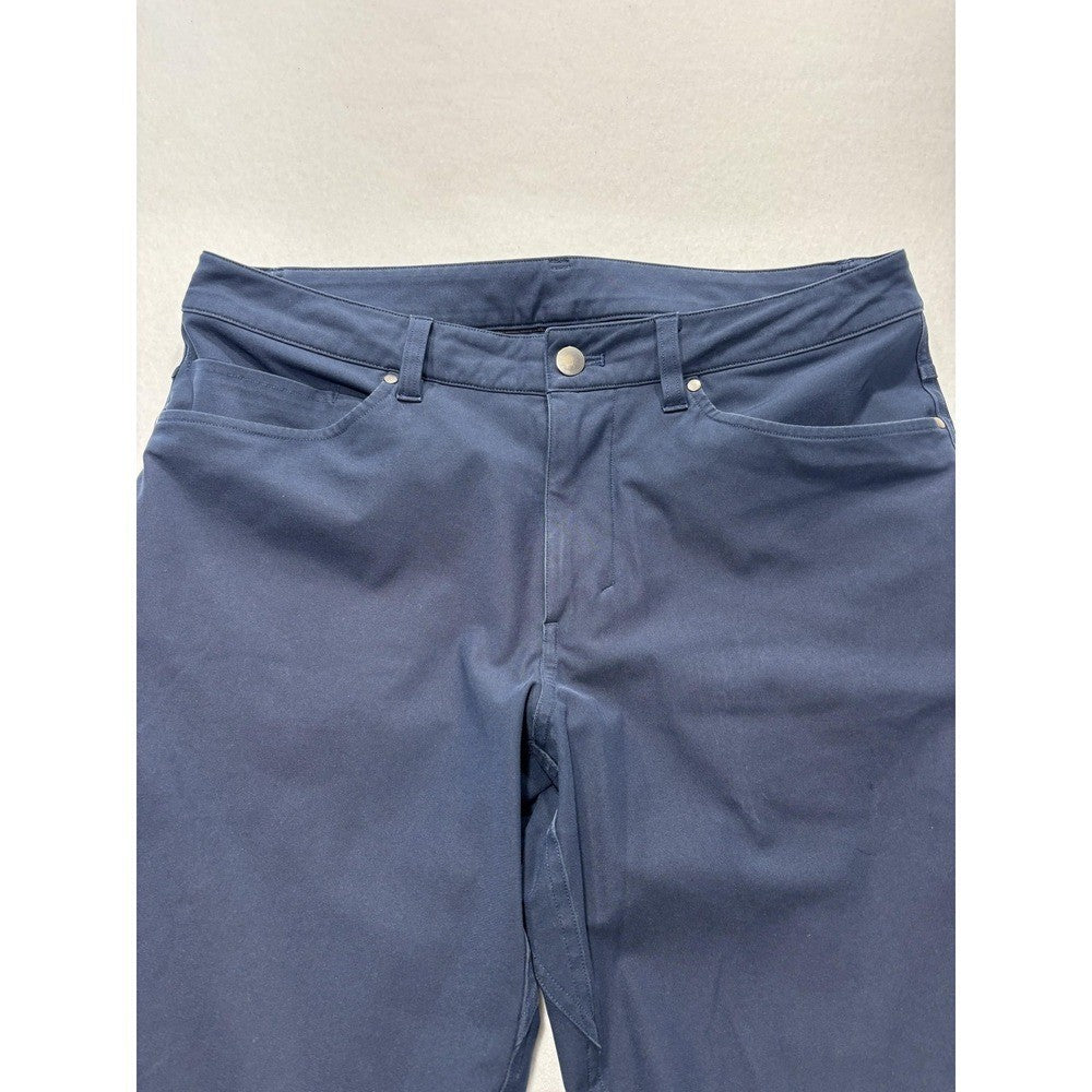 Lululemon Chino Pants Mens 34x31 Blue Slim Straight Stretch Casual Outdoor