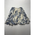 Maeve Blouse Womens XS Blue Floral Ruffle Bell Sleeve Peasant Boho Top