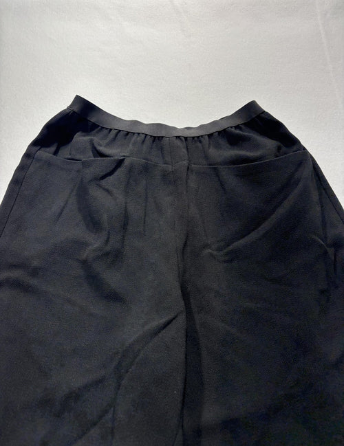 4th Avenue Dress Pants Womens Small Black Crepe Elastic Waist Pull On Pockets
