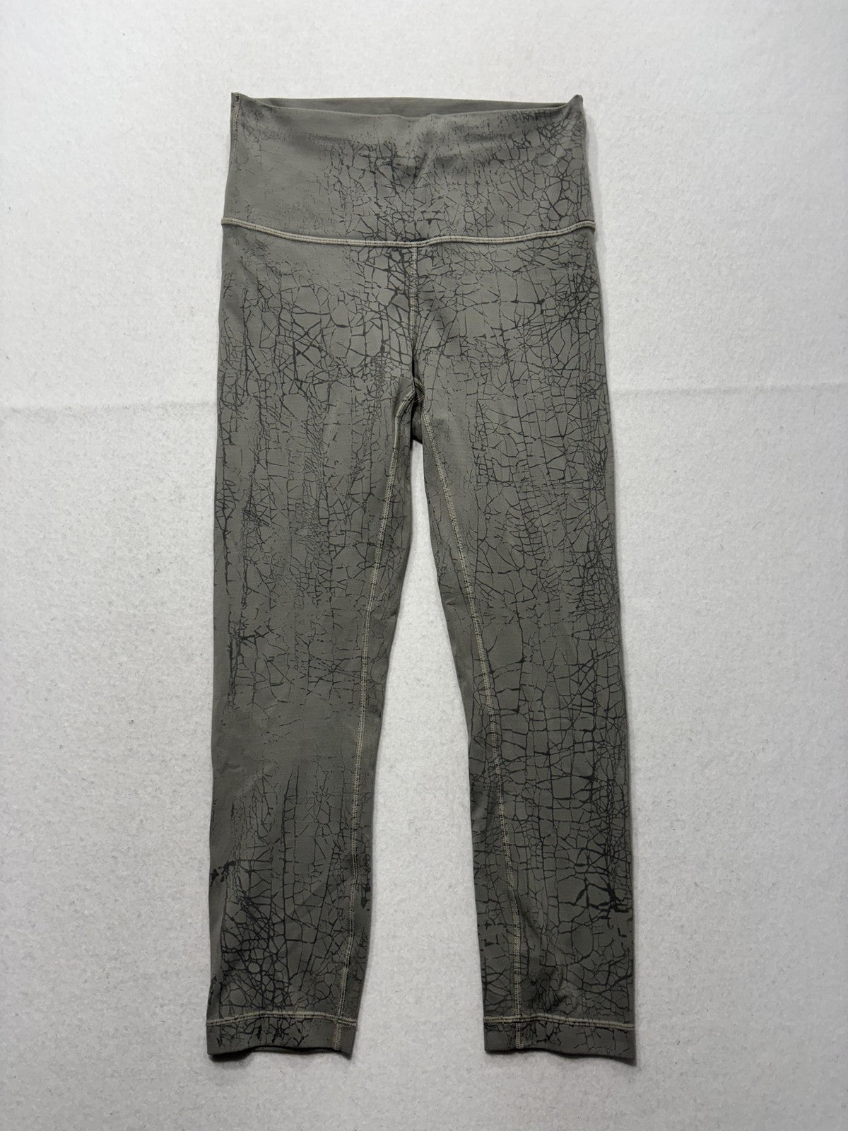 Lululemon Leggings Womens 6 Gray High Rise 27.5" Inseam Ankle Yoga Stretch Knit