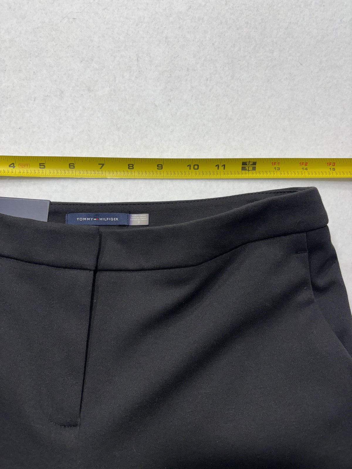 Tommy Hilfiger Dress Pants Womens 2 Black Newport Ankle Ponte Slim Leg Work