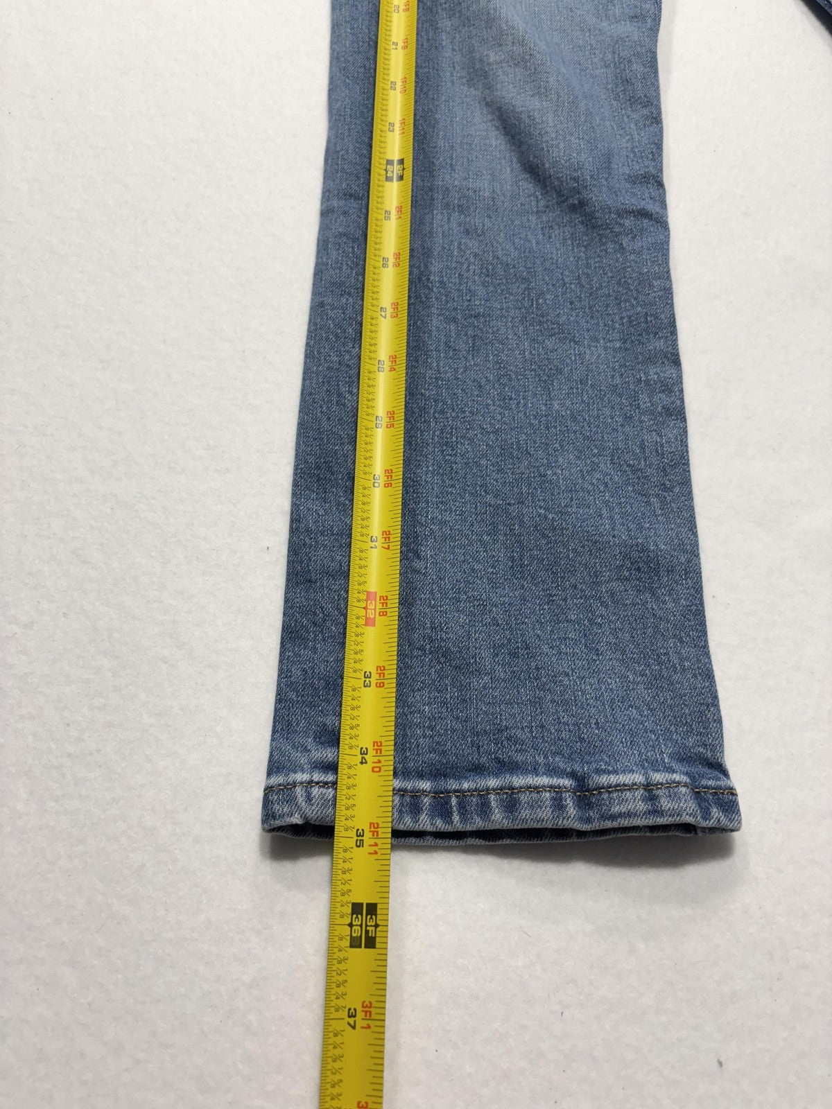 Everlane Jeans Womens 29 Blue Medium Wash Straight Leg Mid Rise Stretch 29x27.5