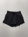 Lululemon Shorts Womens 4 Black 4" Inseam Drawstring Cuffed Athletic Casual