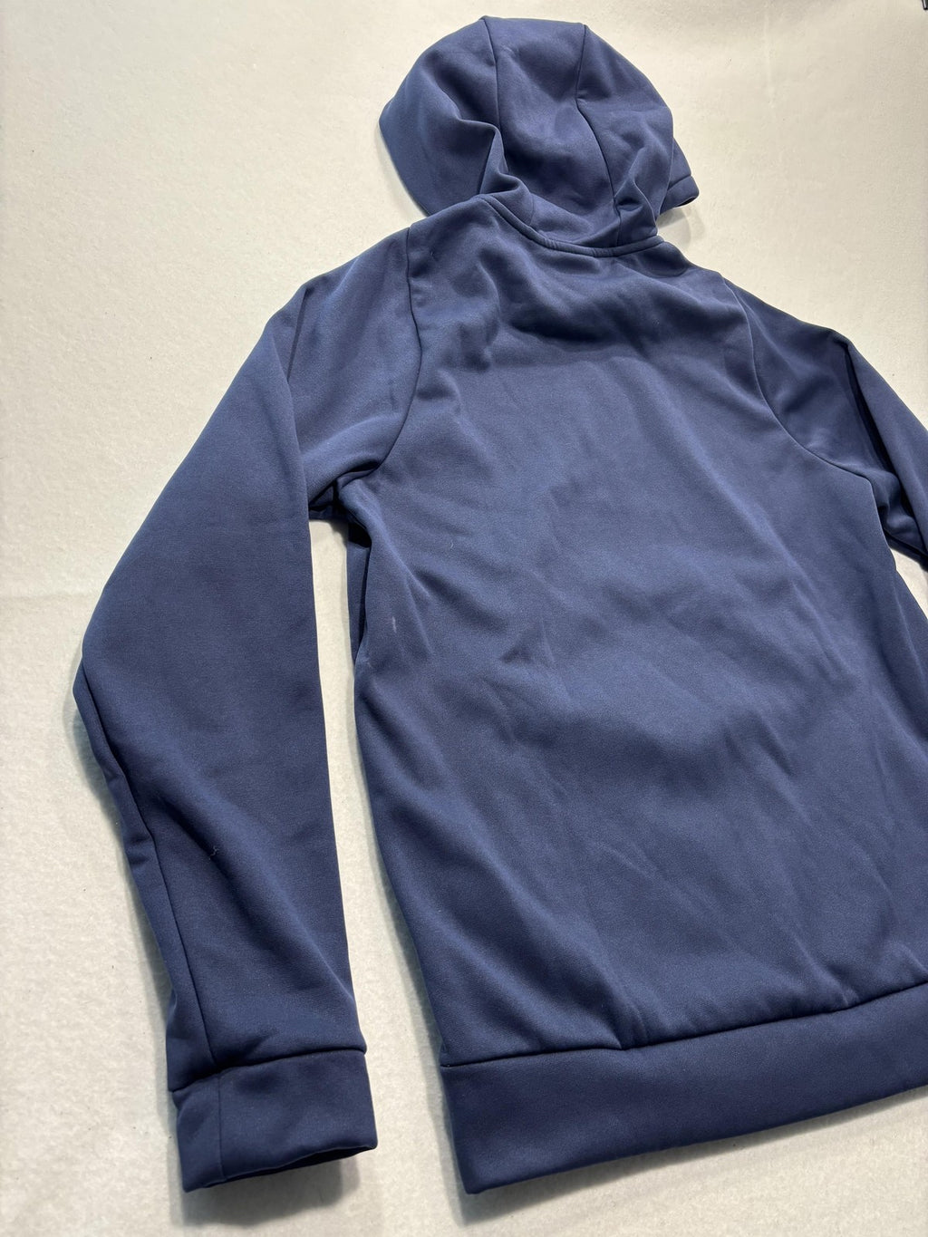 Nike Dri-FIT Hoodie Mens Medium Blue Fleece Pullover Athletic Training Logo