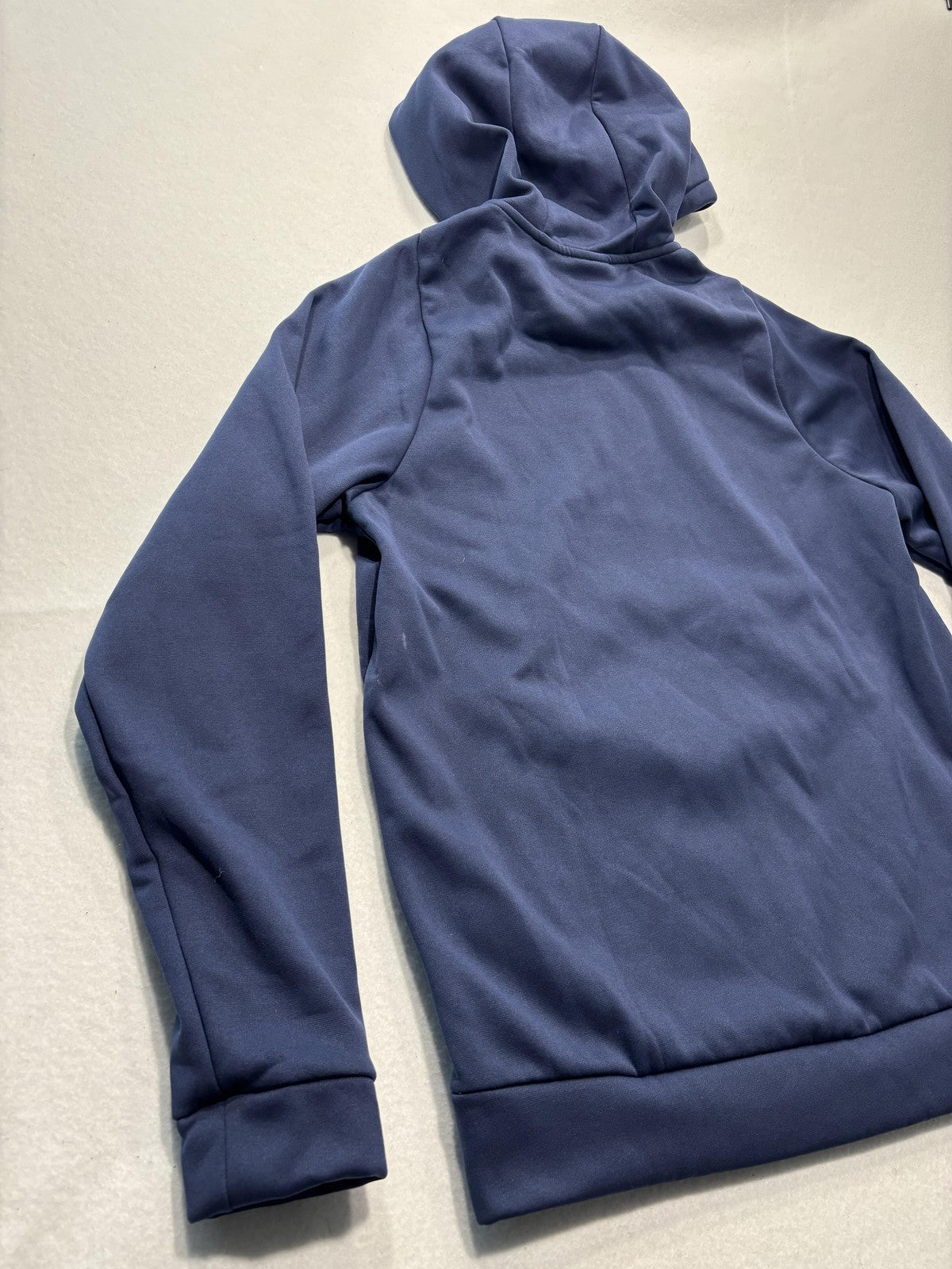 Nike Dri-FIT Hoodie Mens Medium Blue Fleece Pullover Athletic Training Logo