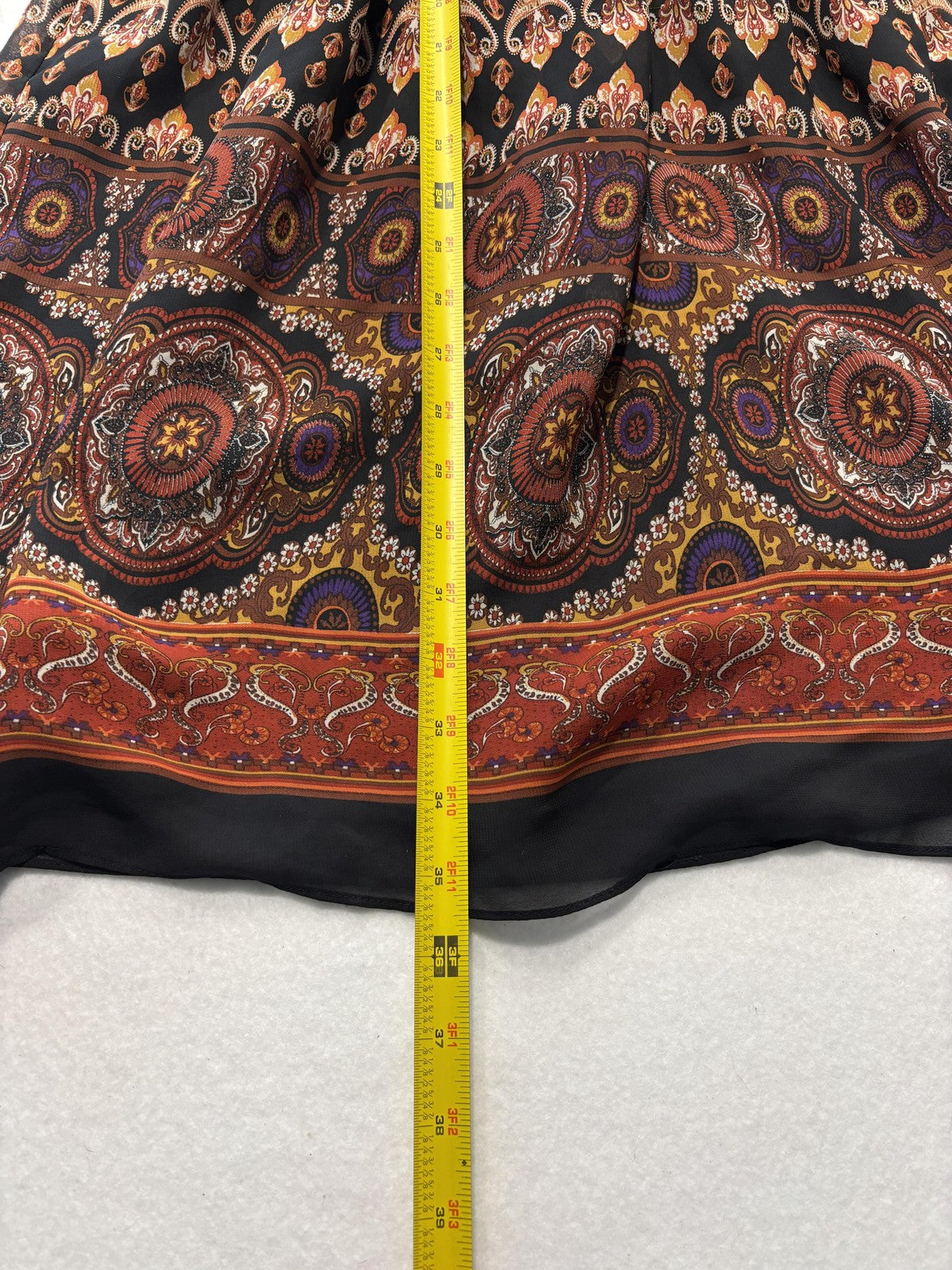 M.M. Couture By Miss Me Dress Womens Small Paisley Print Halter Fit Flare Boho