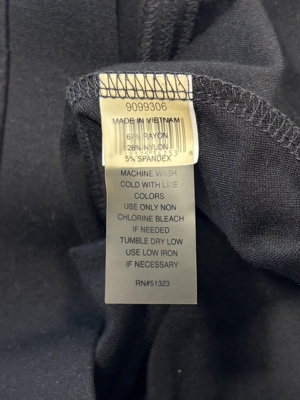 Two By Vince Camuto Leggings Womens Small Black Mid Rise Knit Ankle Stretch