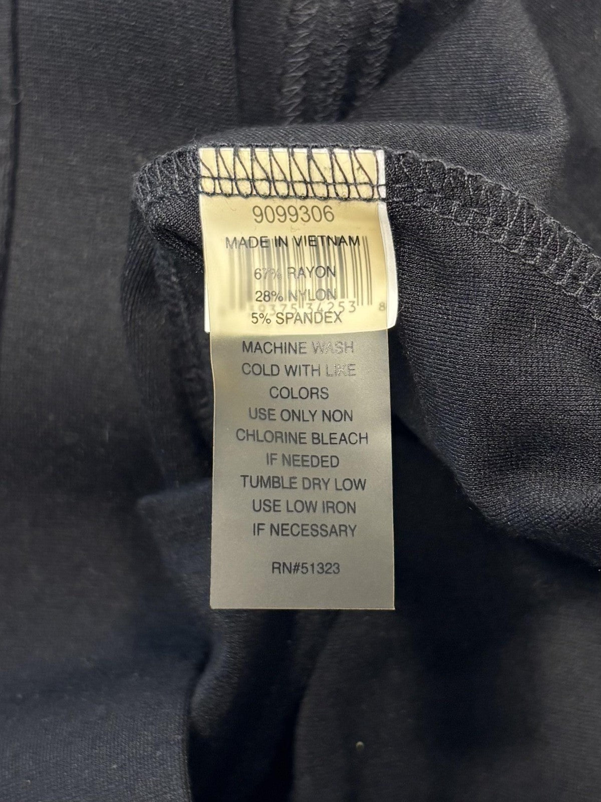 Two By Vince Camuto Leggings Womens Small Black Mid Rise Knit Ankle Stretch
