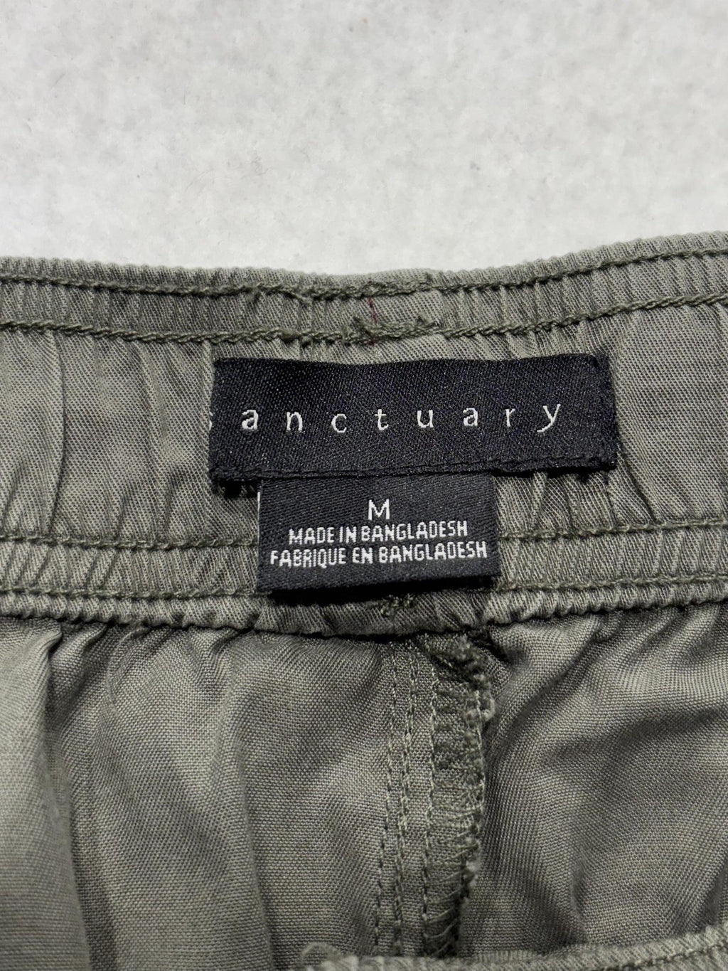 Sanctuary Cargo Pants Womens M Green Lyocell Twill Straight Leg XP9159E1