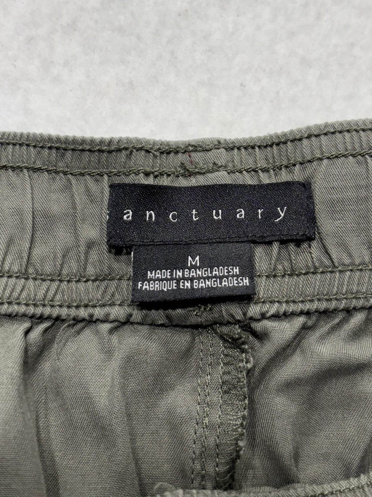 Sanctuary Cargo Pants Womens M Green Lyocell Twill Straight Leg XP9159E1
