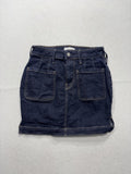 True Religion Skirt Womens 26W Blue Denim Utility Pocket Mini Stretch Casual