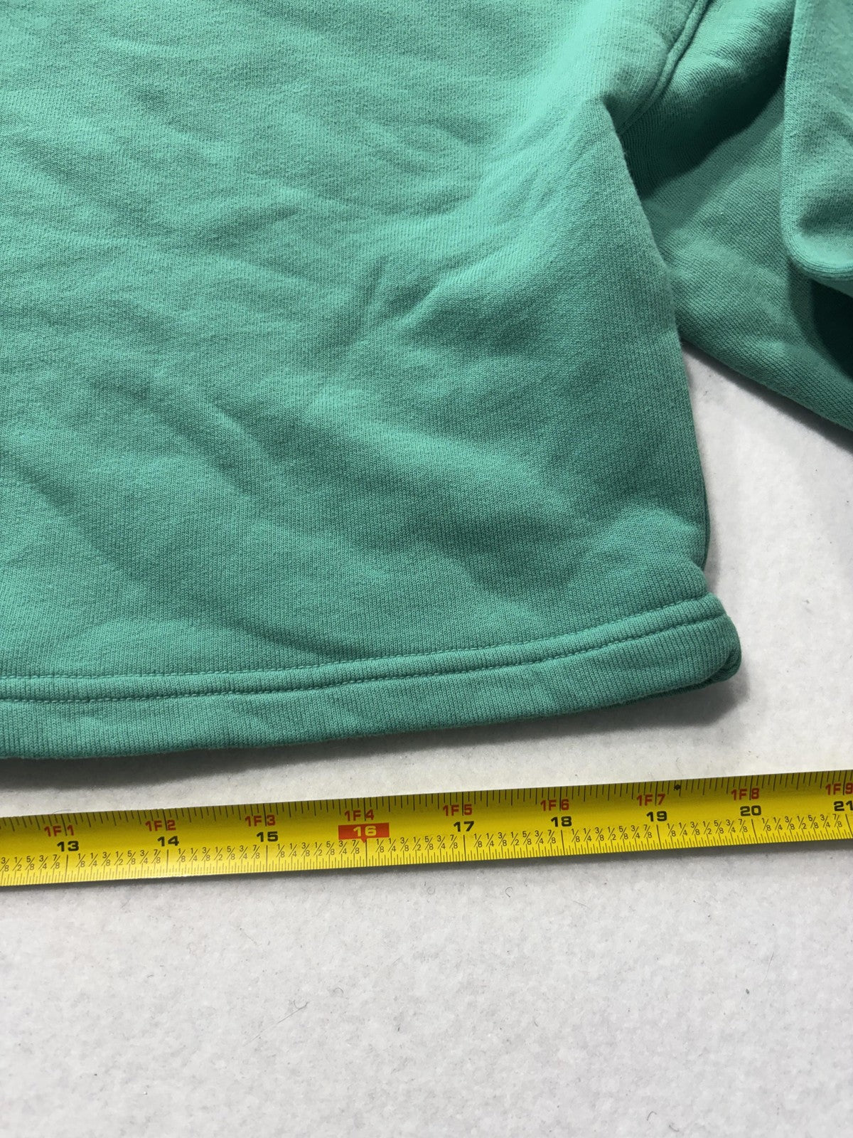 URTHWEAR Sweatshirt Womens Small Green Organic Cotton Cropped Fleece Pullover