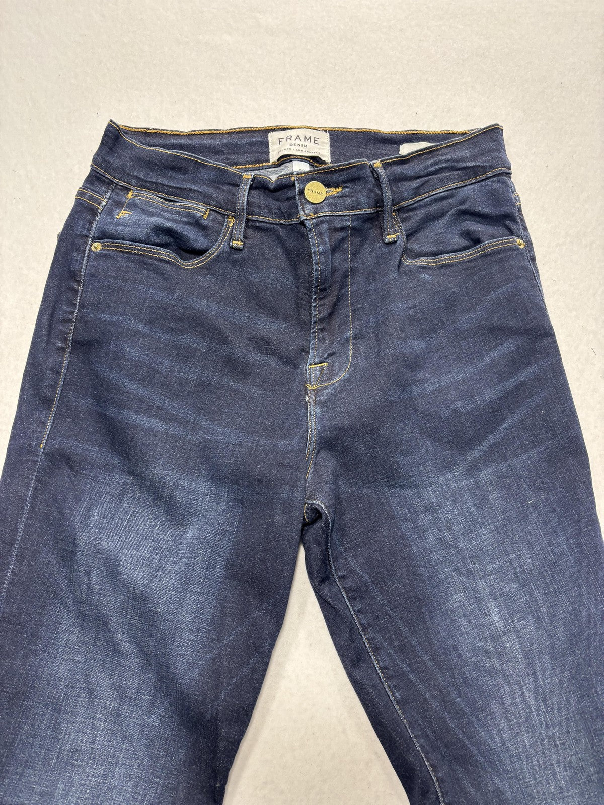 FRAME Le High Skinny Jeans Womens 29 Blue Dark Wash High Rise Stretch 29x29