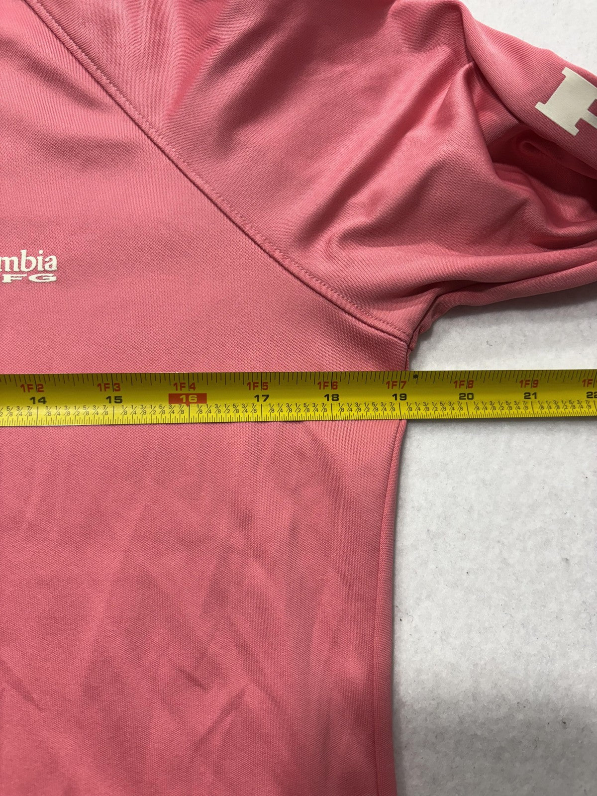 Columbia PFG Omni-Shade Shirt Mens Medium Pink Long Sleeve Fishing Lightweight