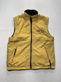 Princess Cruises Vest Mens Large Yellow Nylon Full Zip Fleece Lined Windbreaker
