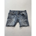Miss Me Signature Skinny Shorts Womens 24 Blue Cut Off Embroidered Denim JP5038H