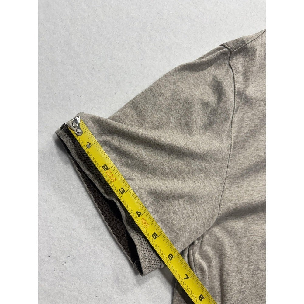 Banana Republic Polo Shirt Mens Small Gray Short Sleeve Jersey Cotton Casual