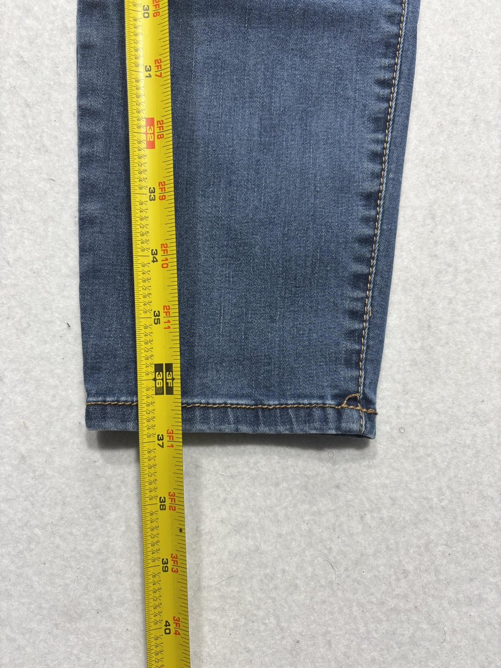 Terra & Sky Jeans Womens 16W Petite Blue Medium Wash High Rise Skinny 37x26.5