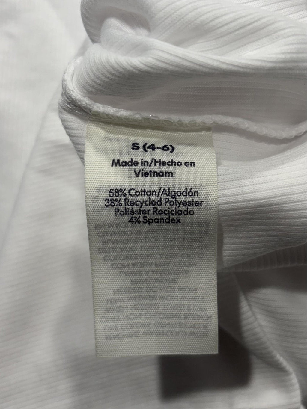 No Boundaries Tank Top Juniors S White Ribbed Knit Scoop Neck Basic Stretch