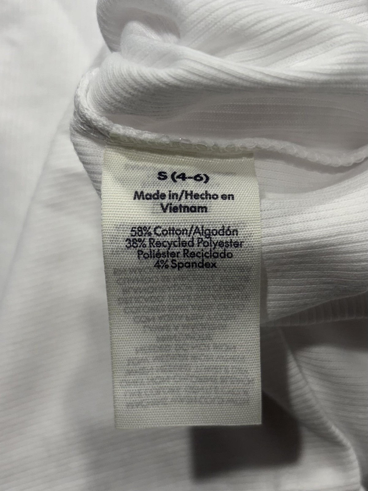 No Boundaries Tank Top Juniors S White Ribbed Knit Scoop Neck Basic Stretch
