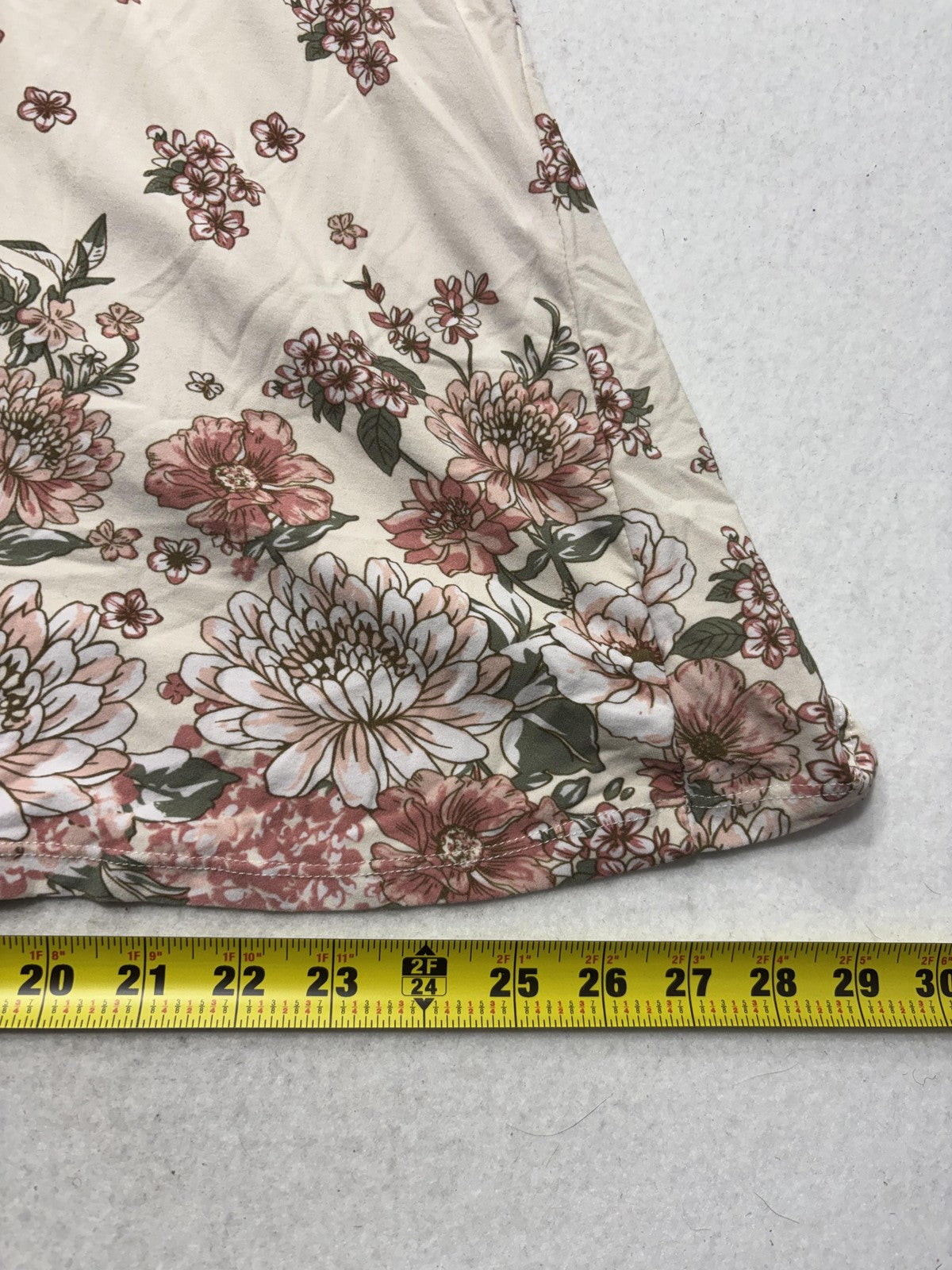 No Boundaries Girls White Floral V Neck Sleeveless Sundress L 11-13 Casual