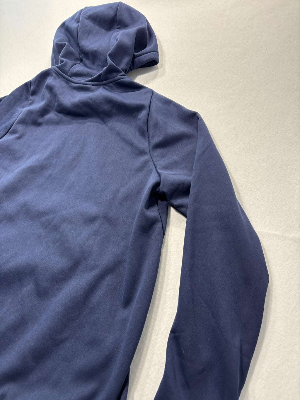 Nike Dri-FIT Hoodie Mens Medium Blue Fleece Pullover Athletic Training Logo