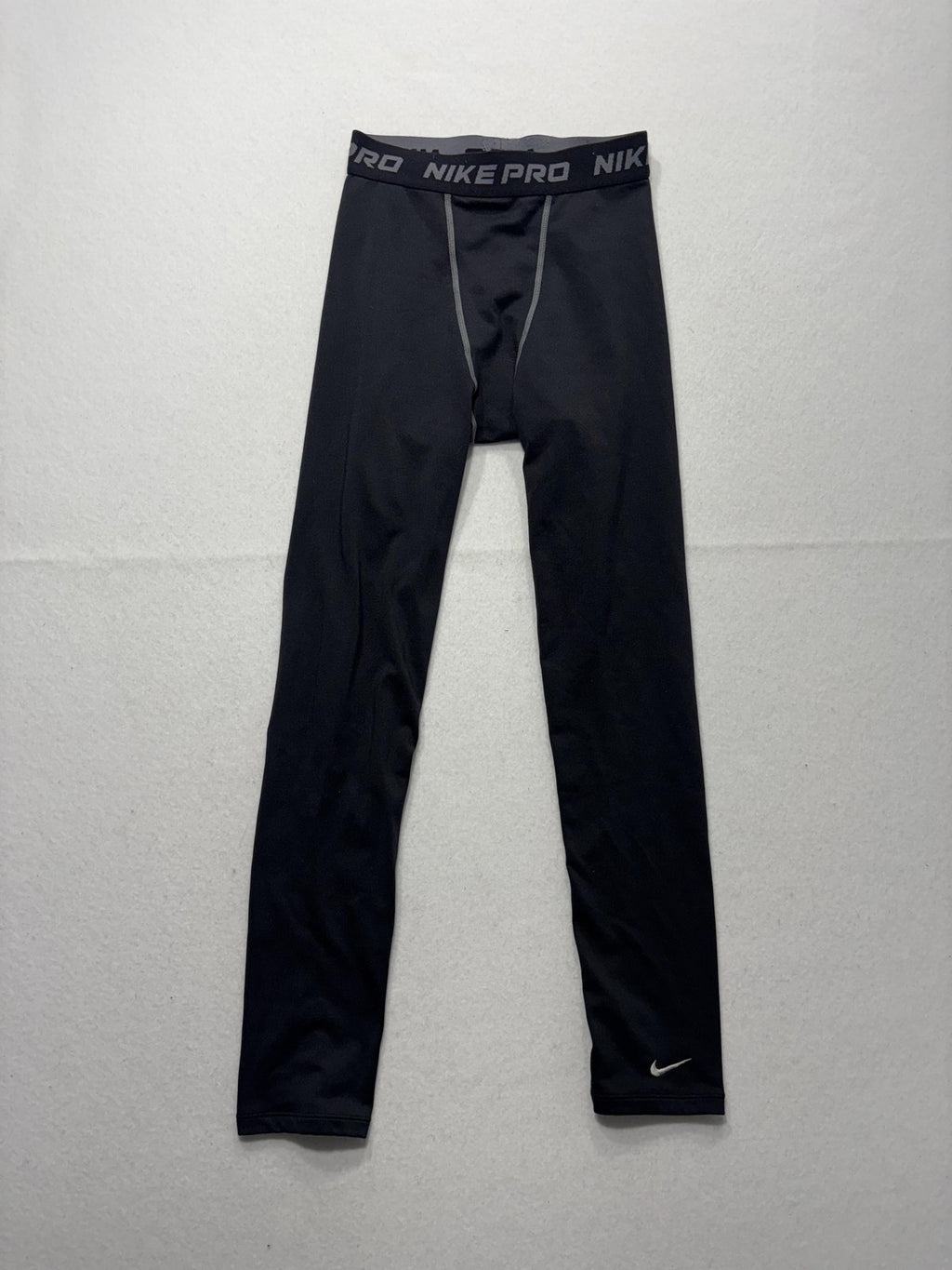 Nike Pro Compression Leggings Boys Large 14-16 Black NikeFIT Running Athletic