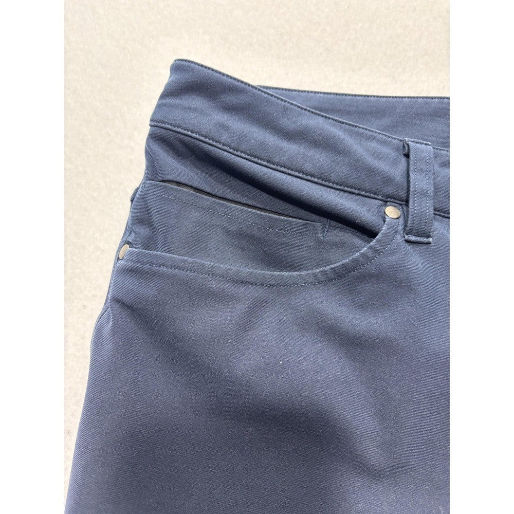 Lululemon Chino Pants Mens 34x31 Blue Slim Straight Stretch Casual Outdoor