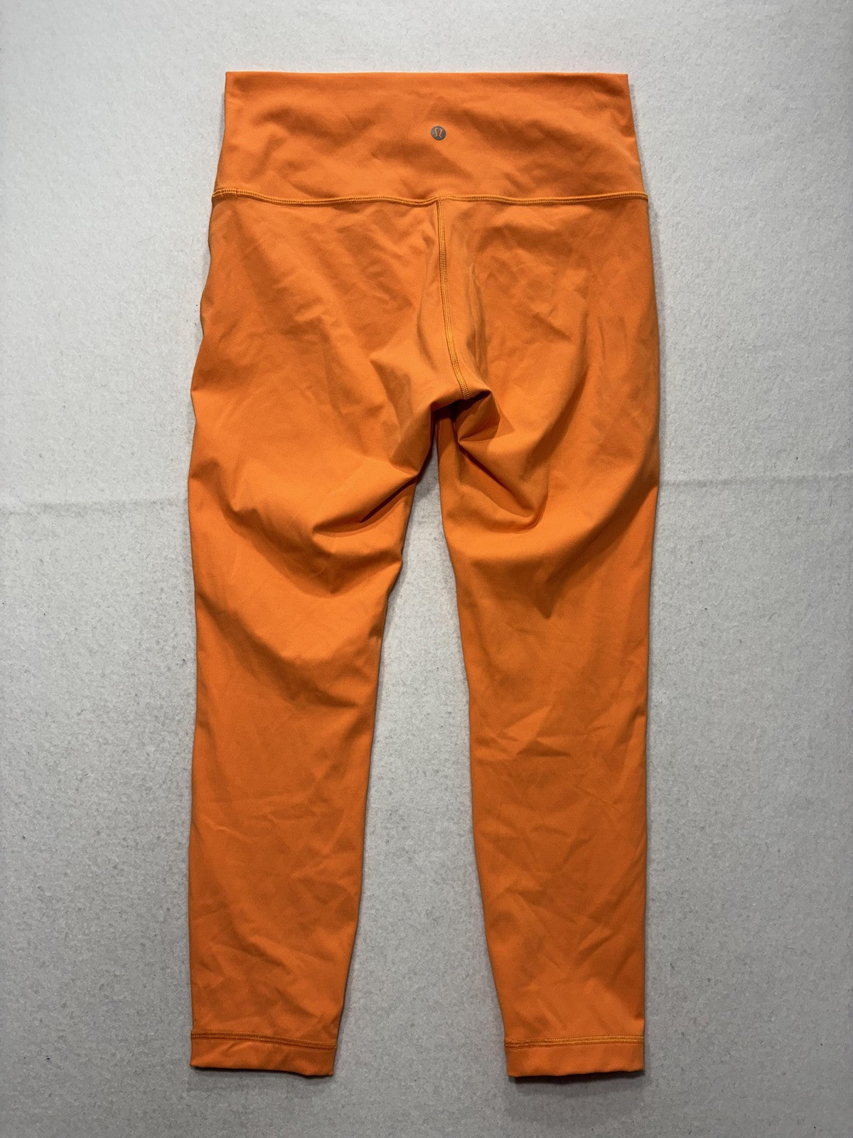 Lululemon Leggings Womens 10 Orange High Rise 25" Inseam Ankle Stretch Yoga