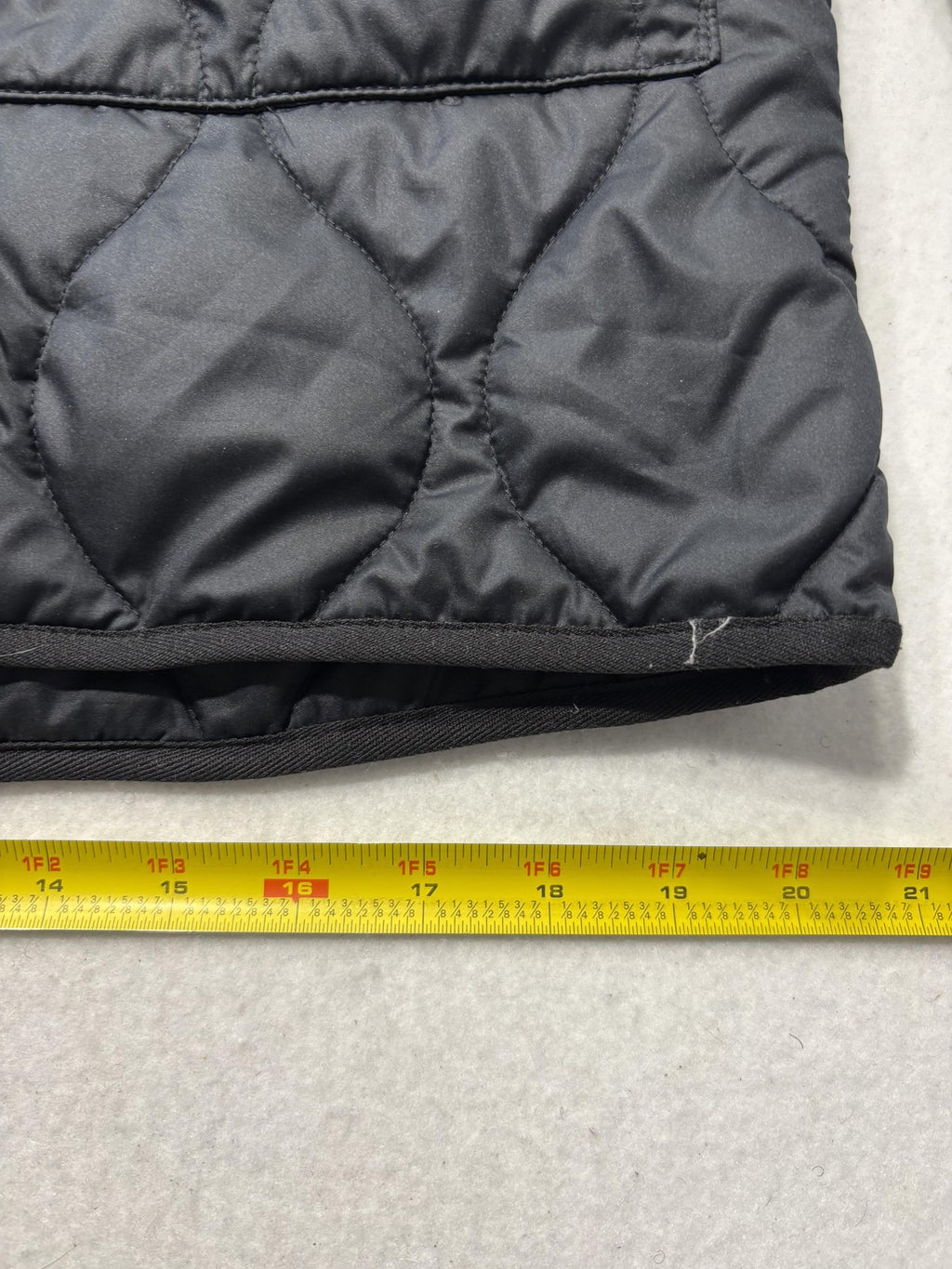 Everlane Jacket Womens XS Black Quilted Collarless Button Front ReNew Long