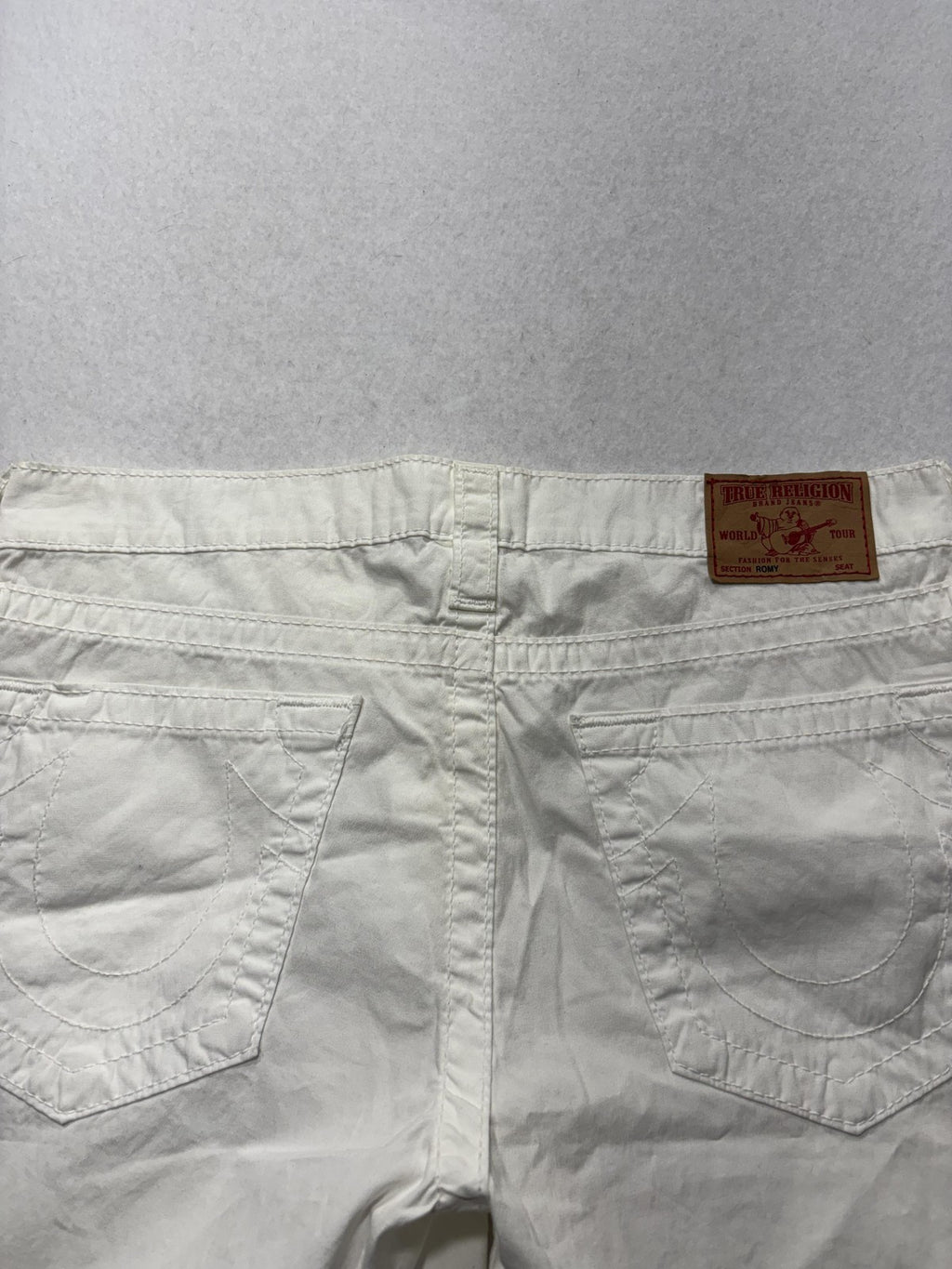 True Religion Shorts Womens 28 White Romy Denim Chino 5 Pocket Stretch Summer